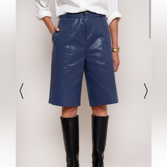 Frankie Shop coated Bermuda shorts - Picture 6 of 11